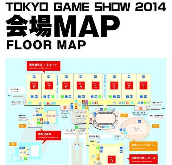 2014东京电玩展会场布局曝光 共设9个展厅